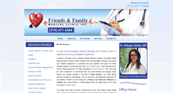 Desktop Screenshot of friendsandfamilyclinic.com